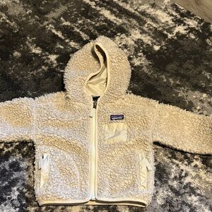 Patagonia Kids Cream Sherpa Hoodie